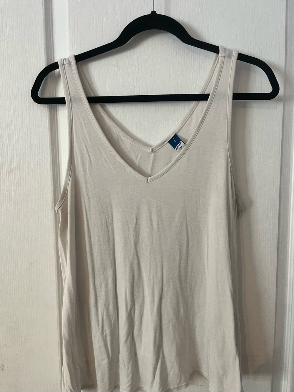 Old Navy Light Beige V-Neck Tank Top